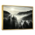 thumbnail image 2 of Designart "Misty Mountain Morning: A Mystery" Minimalism Floater Framed Canvas Prints, 2 of 5