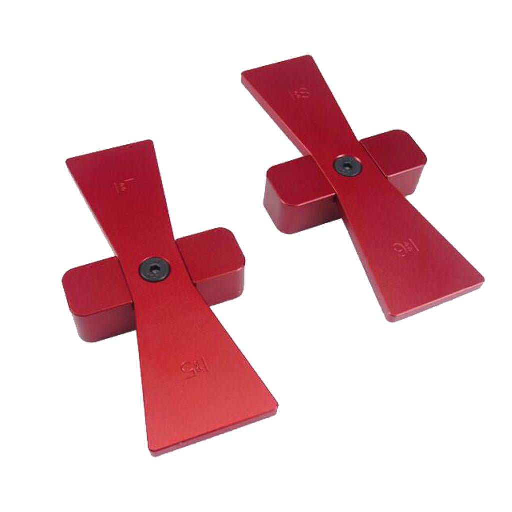 1 Piece Metal Dovetail Template Marker Size 1:5-1:7 and 1:6-1:8 Red New 