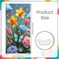 thumbnail image 2 of Colorful Flowers Hummingbird Banner Butterfly Accent Floral Backdrop Spring Vibrant Petals Garden Display for Garden Party Spring Decoration Wedding Backdrop, 2 of 9
