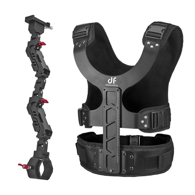 Sistema de soporte del cardán Sistema de soporte de estabilizador de cardán DF DIFITALFOTO THANOS con brazo de doble resorte + chaleco de carga Compatible con DJI Ronin-S / Zhiyun Crane Series / Feiyu DF DIGITALFOTO Sistema de soporte de cardán