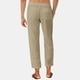 thumbnail image 4 of Pantalones largos de lino para hombre, holgados, de color liso, con cordón y bolsillos, para hombre, 4 of 7