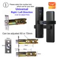 thumbnail image 2 of Door Lock, Smart Door Lock Tuya APP Fingerprint Digit Intelligence Electric 5 Unlock Method Support 8 Language Voice ,Easy to Install, 2 of 4