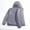 Gray, variant on FDGIU Men's Heavy Duty Quilted Puffer Parka - Winter Long Coat with Hood, Windproof Cold Weather Outerwear