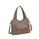 thumbnail image 2 of Bolso de hombro de piel sintética, estilo hobo, elegante bolso de mano para mujer, bolso de mano con correa ajustable. Caqui, 2 of 8