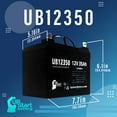 thumbnail image 4 of 5x Pack - Compatible TOPAZ BATTERIES 8413001NN Battery - Replacement UB12350 Universal Sealed Lead Acid Battery (12V, 35Ah, 35000mAh, L1 Terminal, AGM, SLA), 4 of 6