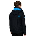 thumbnail image 2 of Superdry Mens Technical Pop Zip Hooded Windcheater Jacket (Black/Blue,M), 2 of 2