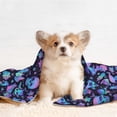 thumbnail image 4 of Naloa Skull flower funny Dog Blanket, 3 Sizes Cat Blanket for Indoor Cats Large Medium Small Dog Gifts-Large, 4 of 8