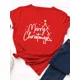 thumbnail image 1 of Camiseta con estampado de árbol de Navidad para Mujer, blusa holgada de manga corta con cuello redondo para Mujer, ropa para Mujer, 1 of 4