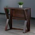 thumbnail image 2 of Winsome Harrington Drop Leaf Solid Wood Dining Table in Walnut, 2 of 11