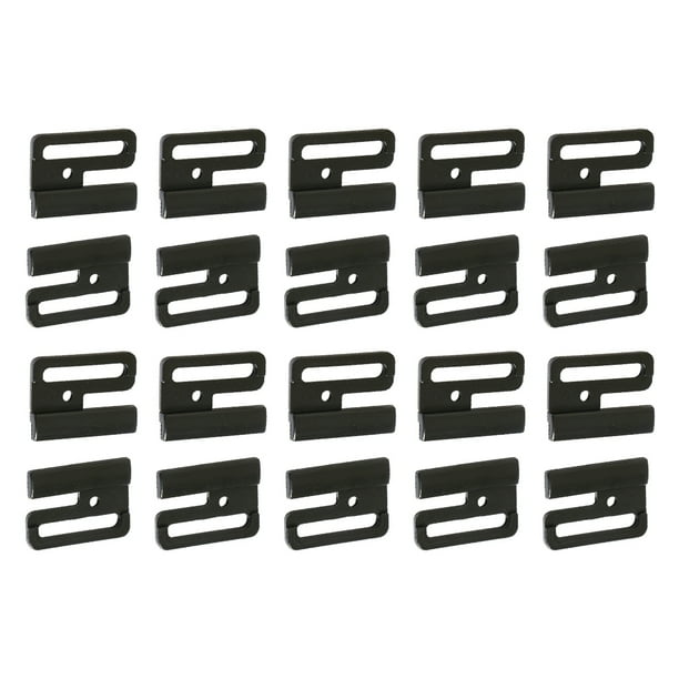 Guardurnaity Hebilla plástica del ajustador de la correa del sujetador, mano de obra fácil de usar, hebillas plásticas del ajustador de la correa Accesorios de disfraces negro 14mm