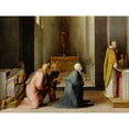 thumbnail image 3 of Beccafumi, Domenico 18x15 Black Modern Framed Museum Art Print Titled - The Miraculous Communion of Saint Catherine of Siena, 3 of 5