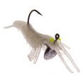 thumbnail image 2 of Ozark Trails Soft Plastic Saltwater Shrimp Bait Fishing Lures, 2-Pack in Fish Attracting Colors. Silver Color, 2 of 10