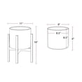 thumbnail image 4 of Liam Modern Ceramic Planter with Wood Legs, 4 of 4