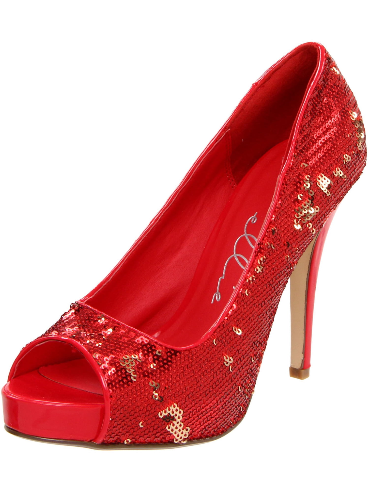 walmart red high heels