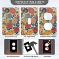 thumbnail image 3 of Yayeee Blank Wall Plate Cover 1-Gang 4.5"x2.7" Home Unused Decorative Outlet, Vibrant Flowers Pattern, 3 of 7