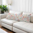 thumbnail image 2 of Pink Watercolor Floral Body Pillow Covers 20"x54", Spring Botanical Leave Flowers Soft Brushed Microfiber Breathable Throw Pillow Covers, Decorative Pillowcase with Zipper for Couch Sofa Bedroom, 2 of 9