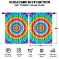 thumbnail image 2 of Blackout Kids Curtains,Colorful Tie Dye Circular Pattern Childrens Insulated Curtains Set Of 2,Bedroom Essentials,Toddler Room Decor 42"x54", 2 of 5