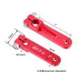 thumbnail image 3 of Brazos de servo de aluminio brazo único 25T hilo 4-40# rojo, para Futaba de 1 pulgada 1pcs, 3 of 4