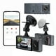 thumbnail image 1 of Dash Cam WiFi 1080P FHD Grabadora de conducción de automóviles de doble lente | Visión nocturna | Sensor G | Grabación en bucle | Detección de movimiento | Pantalla de 3 pulgadas | Vista frontal de, 1 of 9