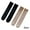 Black + Beige, variant on Esaierr 2 Pairs Kids Toddler Girls Knee High Socks Lace Princess Socks Solid Color Thigh High Socks 3-12 T Thigh High Socks