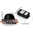 thumbnail image 6 of TORCHSTAR 3 Inch Gimbal LED Recessed Light with J-Box, Square Downlight Dimmable, 7W (50W Eqv.), CRI 90+, 3000K Warm White, ETL/Energy Star/JA8/T24, 3 Years Warranty, Oil Rubbed Bronze, Pack of 6, 6 of 6