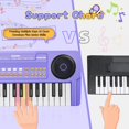 thumbnail image 2 of Teclado de Piano para Niños MusicForset Mejorado 37 Teclas con Micrófono Morado, 2 of 7