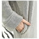 thumbnail image 3 of Bata con capucha para mujer, bata de baño cálida y suave, batas largas con cremallera de forro polar para mujer, 3 of 4