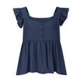 thumbnail image 4 of mfyjkho Camisetas Sin Mangas, Camiseta Holgada Informal De Color Liso Con Cuello Redondo Y Sin Mangas Para Mujer Tops Elegantes Para Mujer Xxxl, 4 of 9