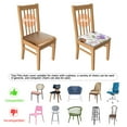 thumbnail image 5 of Pioneer Flower Seat Covers for Dining Room Chairs Set Of 4,Stretch Printed Washable Chair Seat Cover with Elastic Ties and Button,Removable Waterproof Couch Cushion Covers, 5 of 6