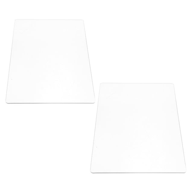 CTIRCHIU 2Pcs Clear Craft Embossing Pads Made from Durable Acrylic Transparent Cutting Plates for Precision