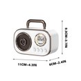 thumbnail image 3 of Portable Retro Altavoz Bluetooth Sistema de Sonido, Subwoofer Doméstico Inalámbrico Pequeño con Salida de 5W Y Batería de 500Mah, Mini Diseño Portátil para Viajes Al Aire Libre Y Regalo, 3 of 3