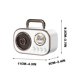 thumbnail image 3 of Amzcrzy Electrónica para hombres Organizador de electrónica Cámara digital Altavoz retro portátil, sistema de sonido Bluetooth, subwoofer pequeño portátil para el hogar, inalámbrico para exteriores,, 3 of 3