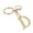 D, variant on Gold Keychain,Letter K Keychains,for Women Men Purse Charms For Handbags Metal Alphabet Key Ring