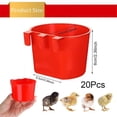 thumbnail image 5 of 20pcs Chickens Rabbit Feeders For Cage,hanging Chicken Water Feeder Cup, Plastic Birds Feeders Seed, 5 of 5
