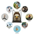thumbnail image 6 of Daiia Vintage Pattern Bald Eagle Pattern Drawstring Backpack, Gym Bag, Lightweight Backpack, Water-Resistant Bag Travel Sports Backpack, Fitness Bag, Yoga Bag-Small, 6 of 6