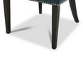 thumbnail image 7 of CHITA Upholstered Dining Chairs Set of 2 Kitchen Chairs, Full Back&Wood Legs, Faux Leather in Dark Blue, 7 of 7