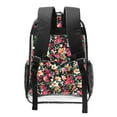 thumbnail image 2 of Gaeub Many Kind Of Flowers Print Clear Backpack ,Clear Transparent Backpack, PVC Bag with Side Pockets,for Concert, Beach, Work, Travel & Sporting, 2 of 7