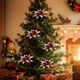 thumbnail image 4 of Flores Artificiales Navideñas Rojas | Arreglo Floral Navideño de Tela de Alta Gama | Jarrón Decorativo Ligero | Decoración Festiva para Interiores y Exteriores, Fiestas y Reuniones, 4 of 6