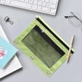 thumbnail image 6 of Pencil Pouch for 3 Ring Binder Cute Pencil Bag 3-Ring Binder Pencil Pouch Mesh Zipper Pouch Binder Pencil Pouch Large Capacity Cloth Pencil Pouch Pencil Pouches Binder Pencil Pouch, 6 of 9