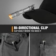 thumbnail image 3 of EverBrite Rechargeable Pen Light, 300 Lumens Mini Flashlight with USB-C Cable, 4 Modes, Pocket Clip for Inspection, Repair, Outdoor, Grey, 3 of 8