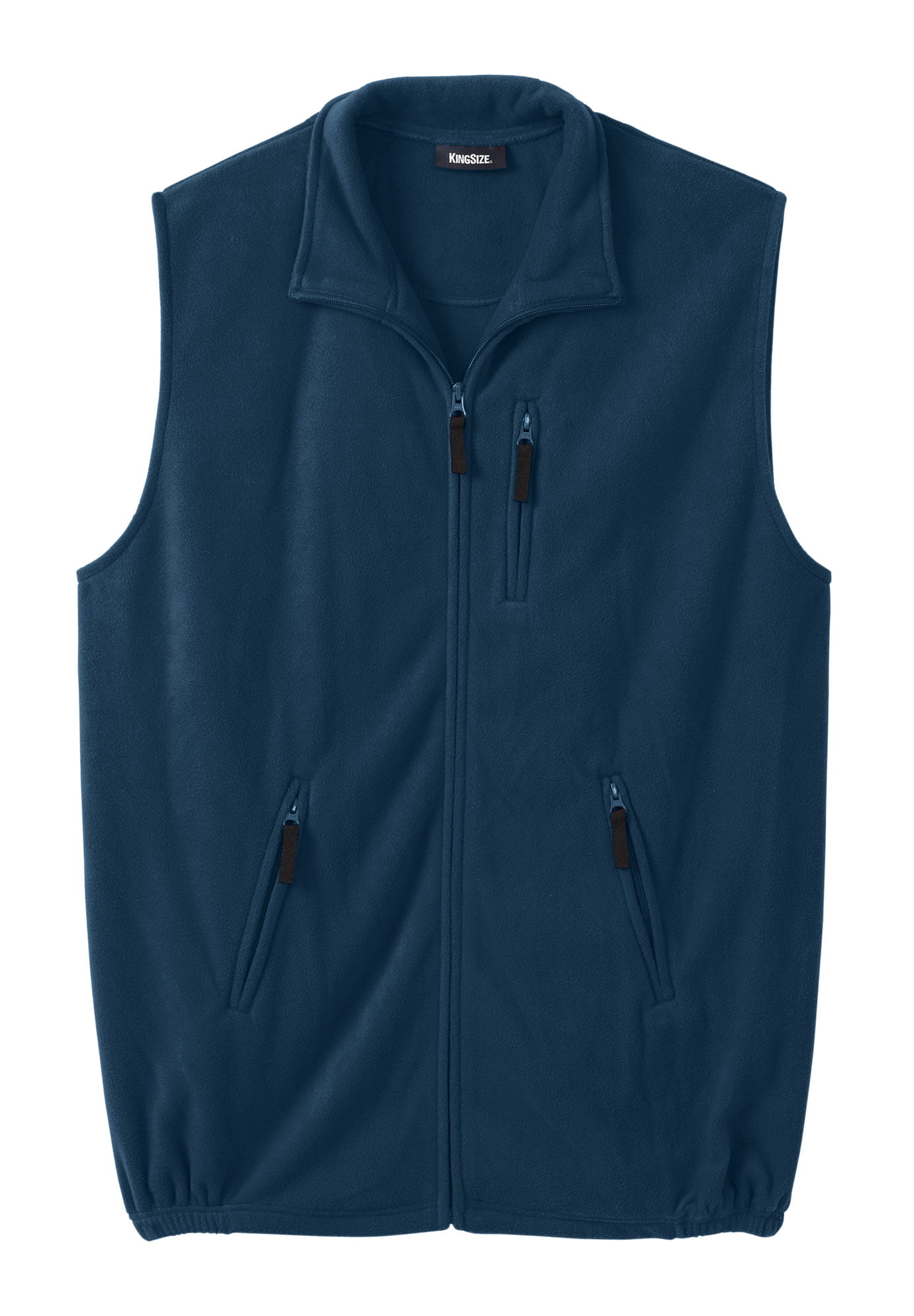 KingSize Mens Big & Tall Explorer Plush Fleece Zip Vest