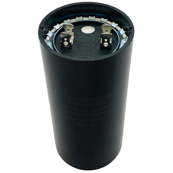 Start Capacitor, Round, 108-130 Mfd., 330 Volt, CS108-130X330