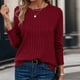 thumbnail image 2 of Tops básicos para mujer,Blusa informal con capucha para mujer, manga 3/4, cuello redondo, mezcla de poliéster suave, para uso diario y en casa, sopatenor, 2 of 9