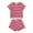 Red&&100, variant on CONROSES Baby Boys Summer Outfit Set Striped Short Sleeve T-Shirt Shorts Clothes Sets for Kids, Sizes 2-3 Years