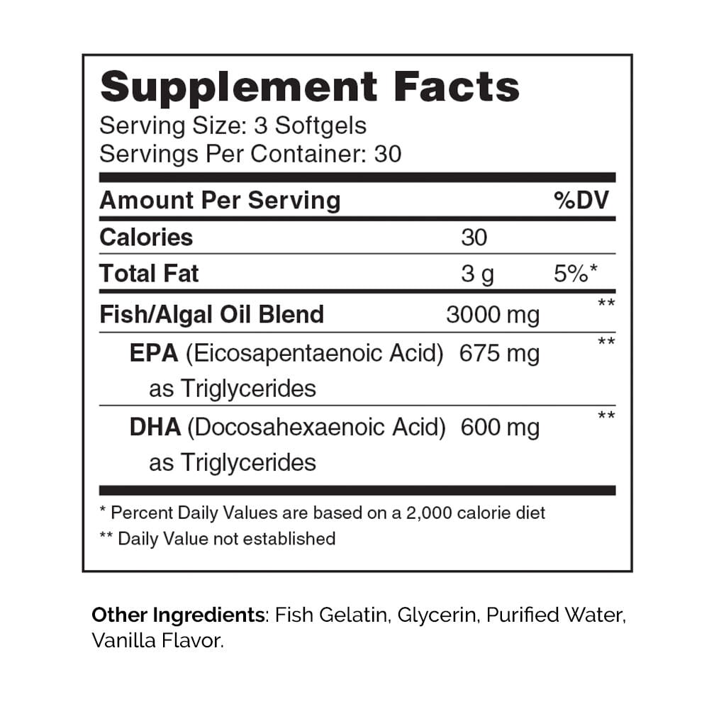 Zahler Omega 3 Platinum 2000 mg, 90 Softgels, Omega 3, Omega 3 Fish Oil, Omega & Fish Oil Omega 3 Dietary Supplement
