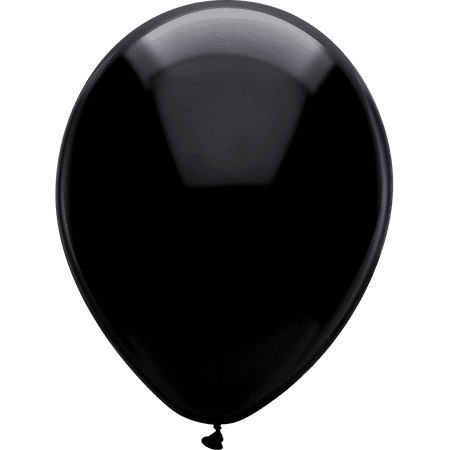 Way To Celebrate 12" Black Latex Balloons, 15 Count