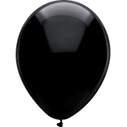 Way To Celebrate 12" All Occasion Black Balloons, 15 Count
