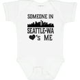 thumbnail image 3 of Inktastic Seattle Washington Someone Loves Me Skyline Boys or Girls Baby Bodysuit, 3 of 5