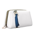 thumbnail image 2 of Large Clutch Leather Makeup Bag, Lipstick Girl Doodle Travel Toiletries Bag, Ladies Cosmetic Storage Bag, 2 of 8
