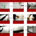 thumbnail image 2 of 2pcs Película Adhesiva Para Ventana De Protección De Privacidad Ventana Decorativa Forma Rayas Color Traslúcido Soledad Película de la ventana de privacidad, 2 of 4